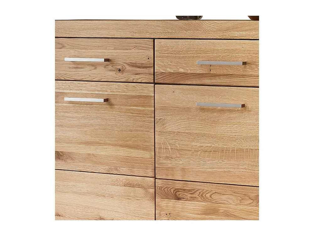 Großes Sideboard aus Wildeiche Massivholz 3 Türen 3 Schubladen