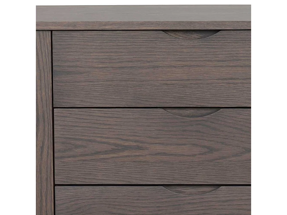 Skandi Sideboard in Eiche Dunkelbraun 150 cm breit