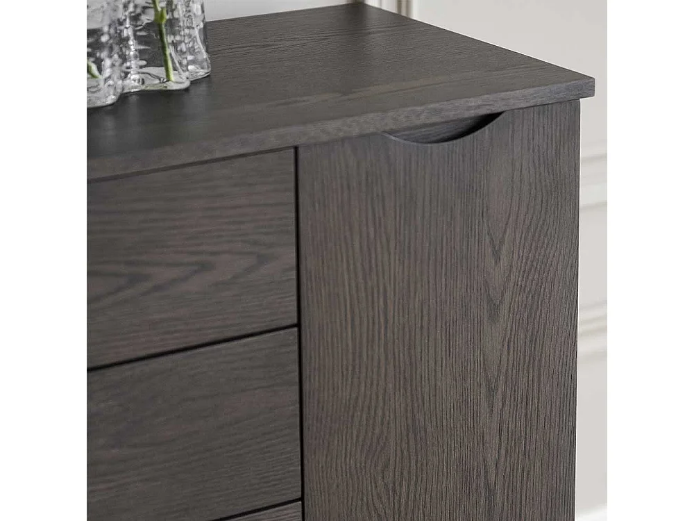 Skandi Sideboard in Eiche Dunkelbraun 150 cm breit