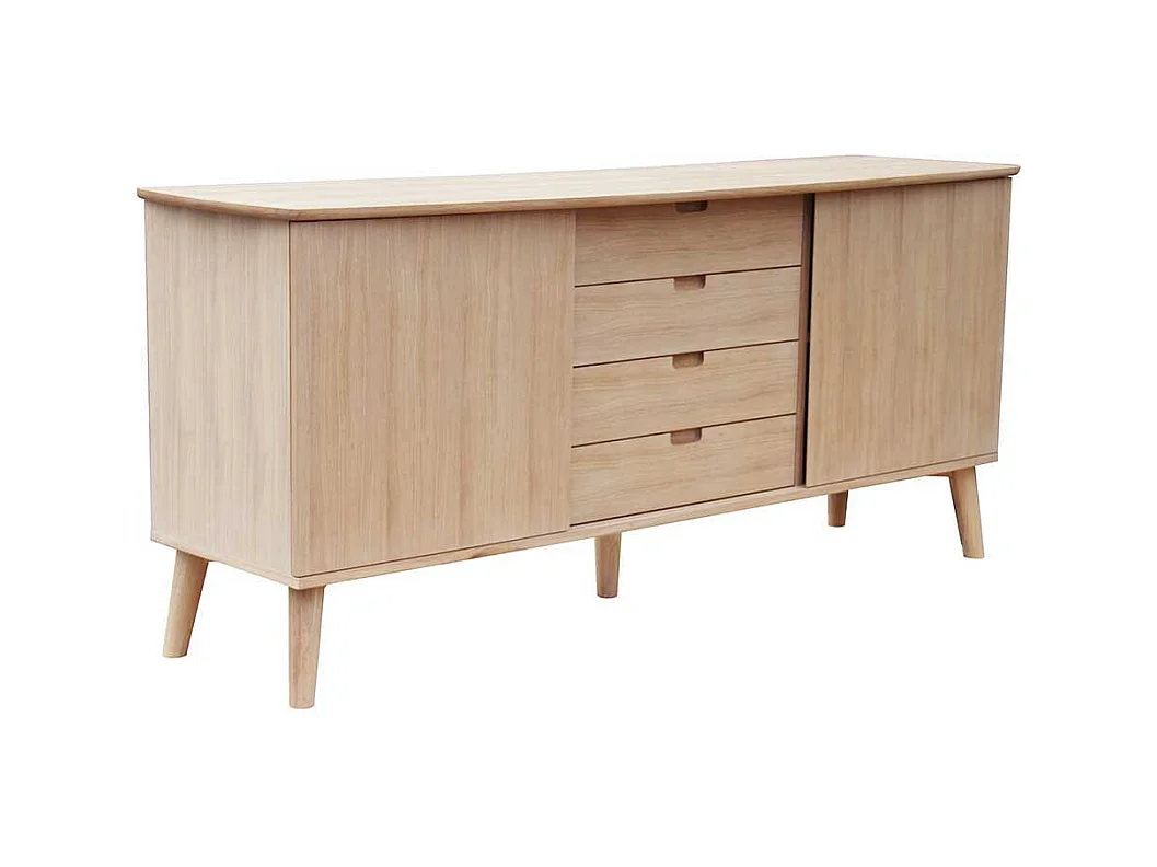 Retro Sideboard mit Schiebetüren 180 cm breit