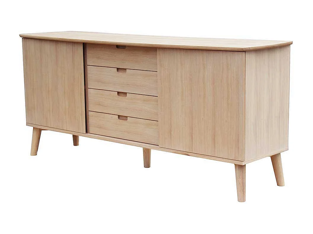 Retro Sideboard mit Schiebetüren 180 cm breit