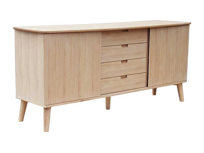 Retro Sideboard mit Schiebetüren 180 cm breit