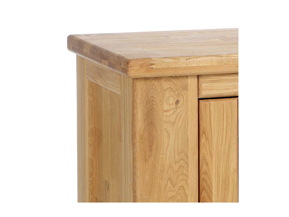 Vollholzkommode Wildeiche geölt drei Schubladen zwei Türen