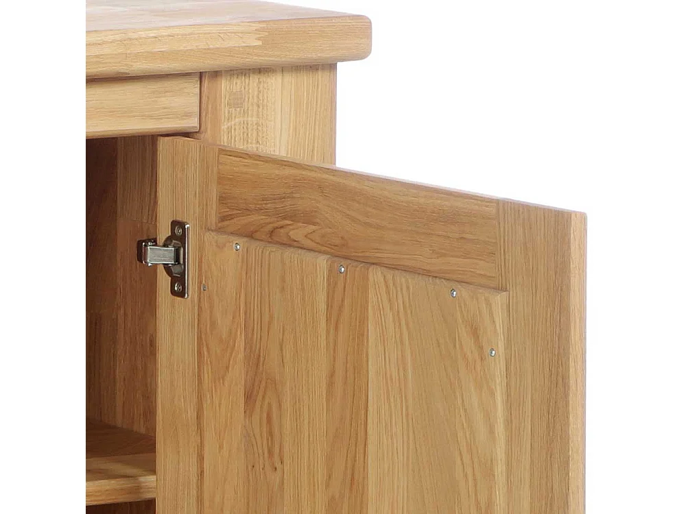 Vollholzkommode Wildeiche geölt drei Schubladen zwei Türen