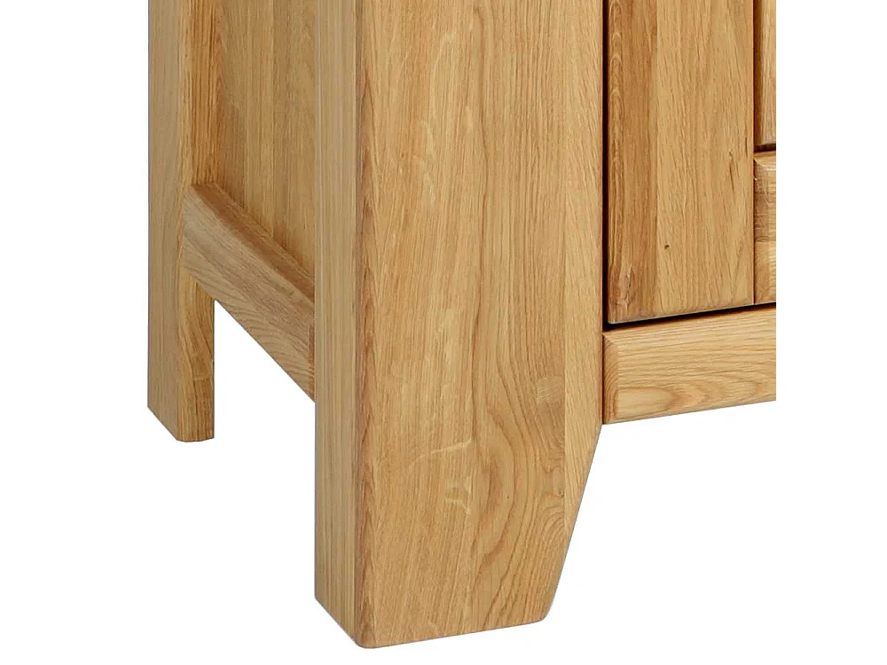 Vollholzkommode Wildeiche geölt drei Schubladen zwei Türen