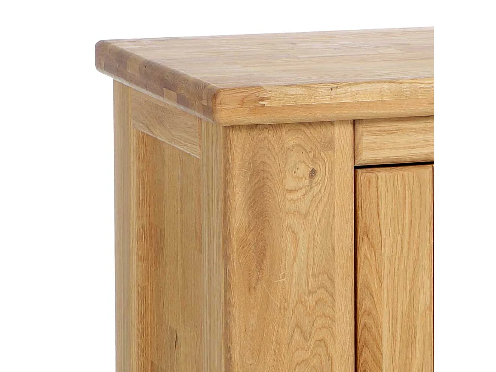 Vollholzkommode Wildeiche geölt drei Schubladen zwei Türen