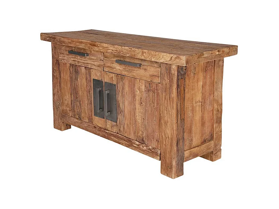 Sideboard aus Teak Massivholz Landhaus rustikal