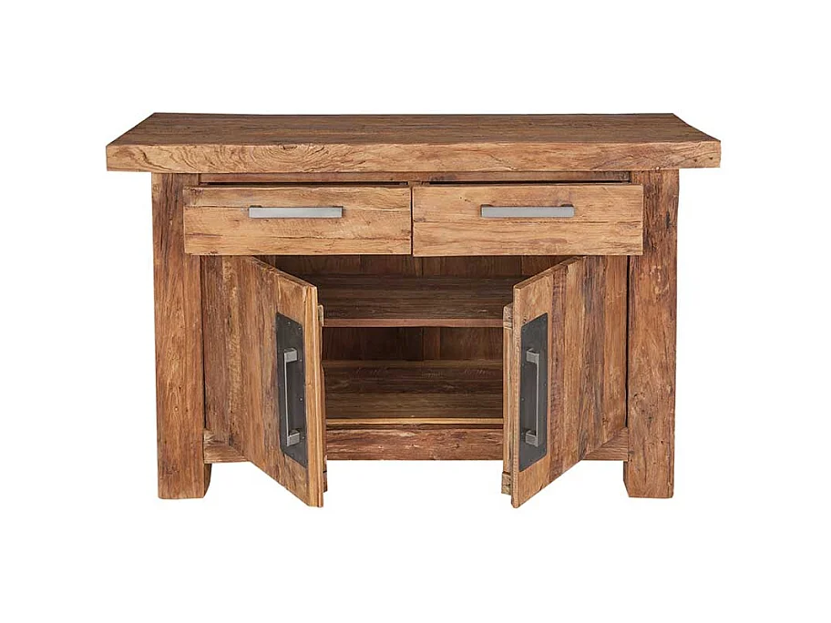 Sideboard aus Teak Massivholz Landhaus rustikal