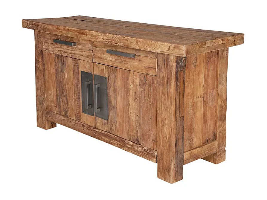 Sideboard aus Teak Massivholz Landhaus rustikal