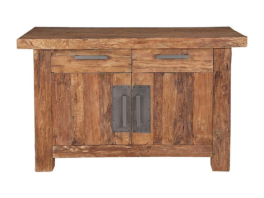 Sideboard aus Teak Massivholz Landhaus rustikal