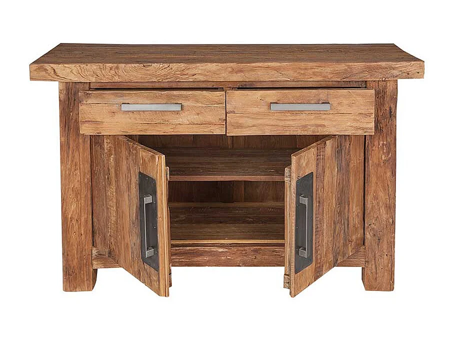 Sideboard aus Teak Massivholz Landhaus rustikal