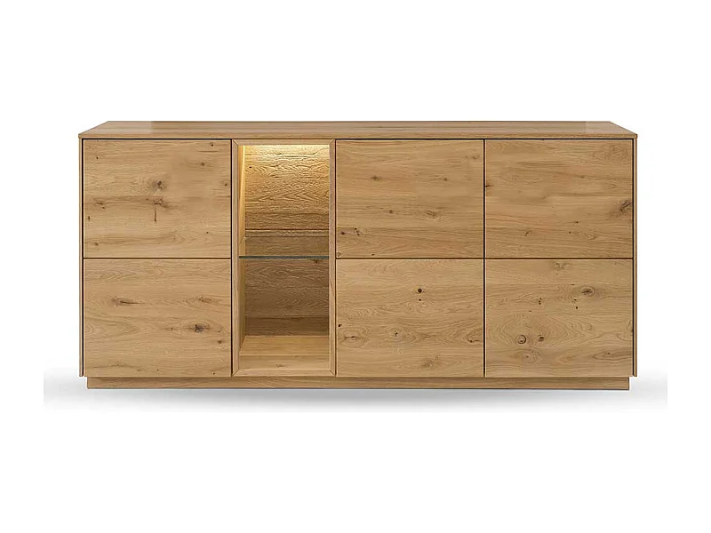 Esszimmersideboard massiv aus Wildeiche Massivholz 3 Drehtüren