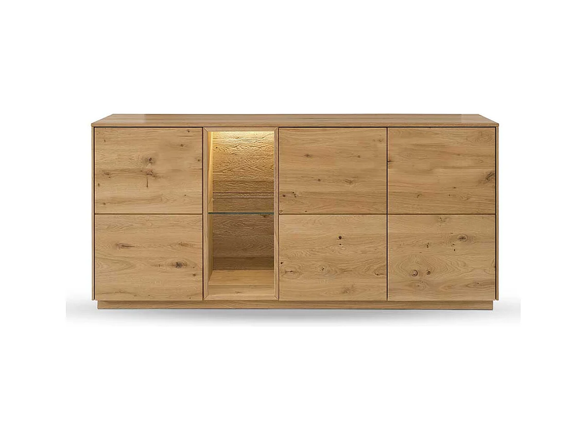 Esszimmersideboard massiv aus Wildeiche Massivholz 3 Drehtüren