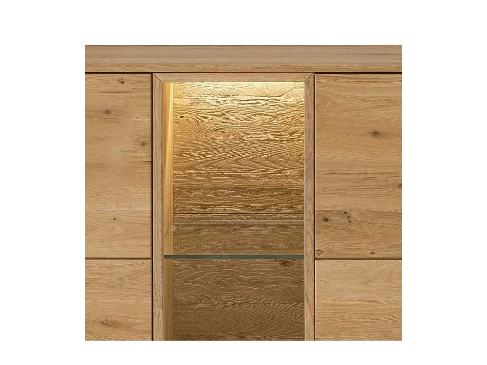 Esszimmersideboard massiv aus Wildeiche Massivholz 3 Drehtüren