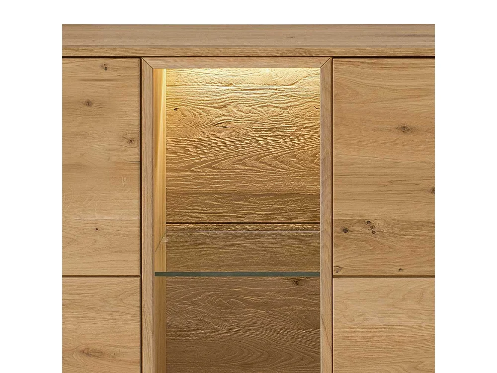 Esszimmersideboard massiv aus Wildeiche Massivholz 3 Drehtüren