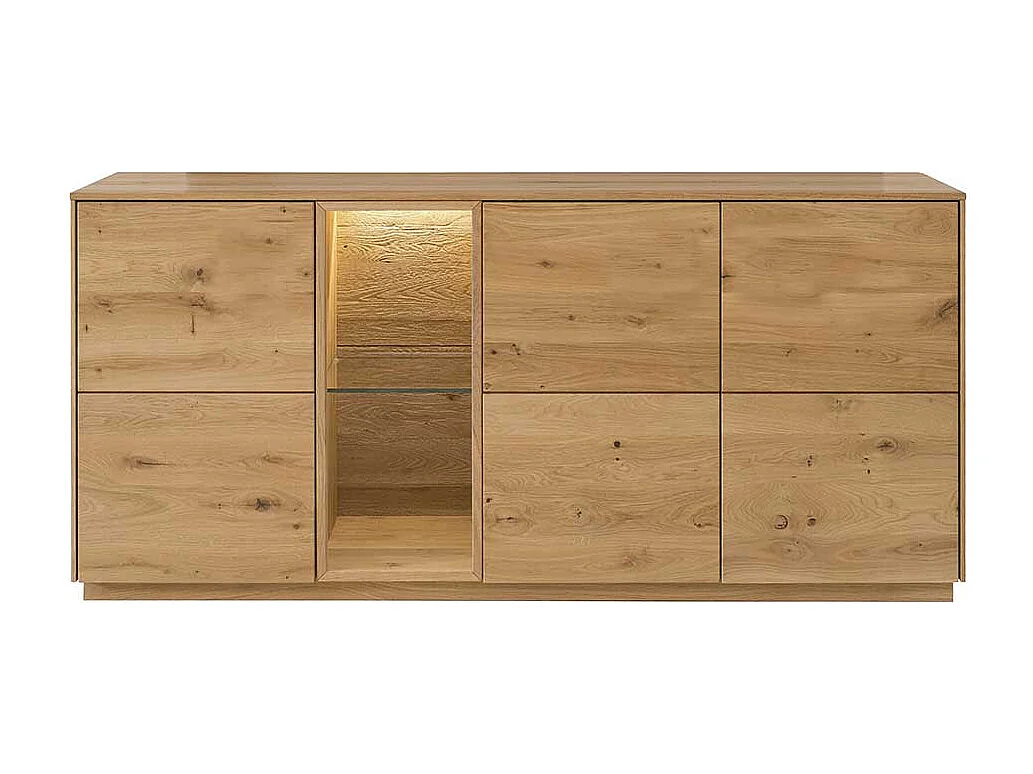 Esszimmersideboard massiv aus Wildeiche Massivholz 3 Drehtüren