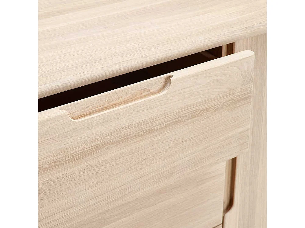 Massivholz Sideboard aus Eiche Bianco geölt 180 cm breit