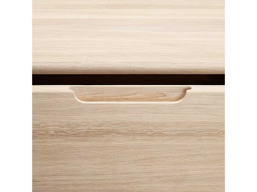 Massivholz Sideboard aus Eiche Bianco geölt 180 cm breit