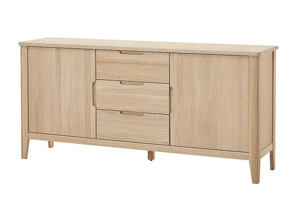 Massivholz Sideboard aus Eiche Bianco geölt 180 cm breit