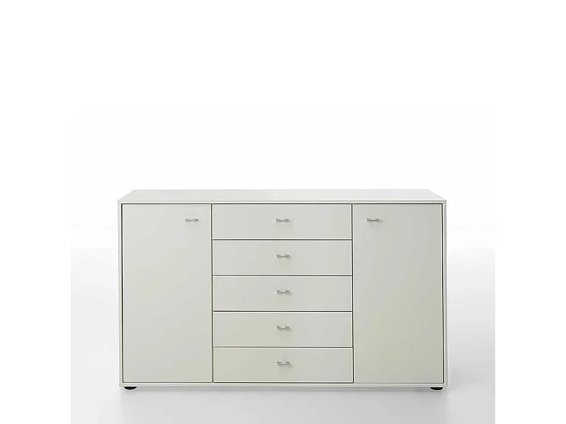 Schlafzimmer Sideboard in Weiß lackiert 140 cm