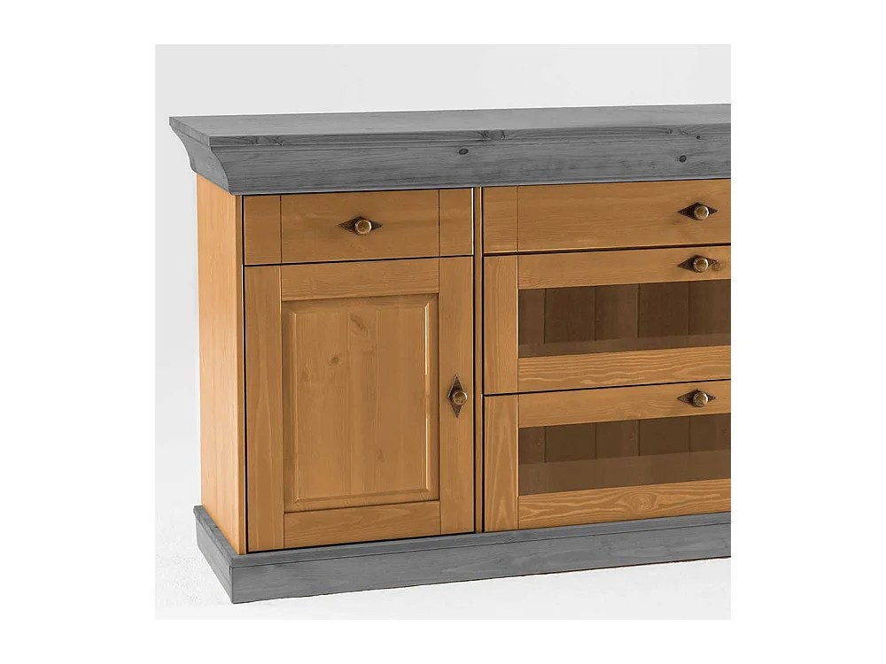 Sideboard aus Kiefer teilmassiv 85 cm hoch