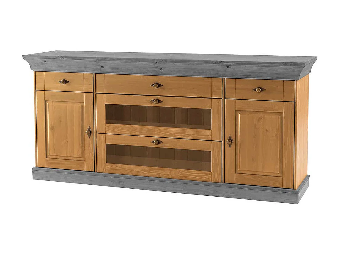 Sideboard aus Kiefer teilmassiv 85 cm hoch
