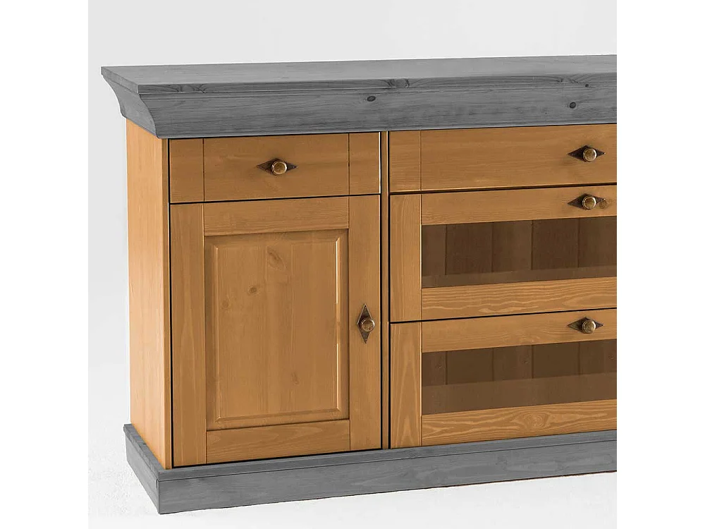 Sideboard aus Kiefer teilmassiv 85 cm hoch