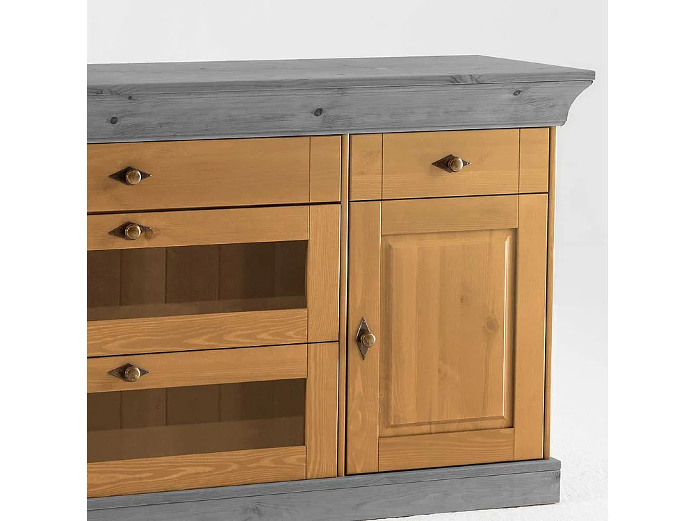 Sideboard aus Kiefer teilmassiv 85 cm hoch