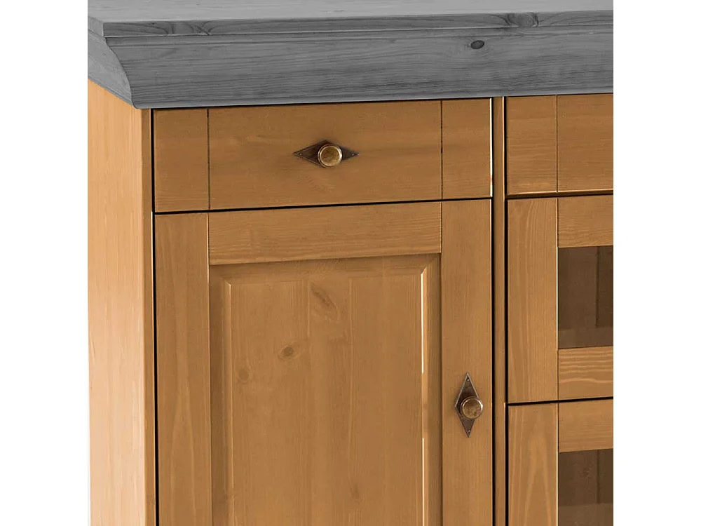 Sideboard aus Kiefer teilmassiv 85 cm hoch
