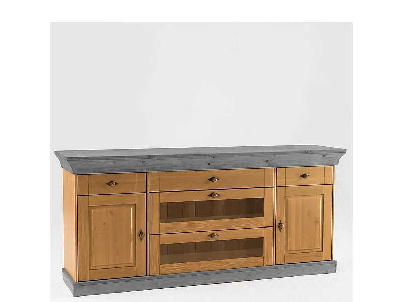 Sideboard aus Kiefer teilmassiv 85 cm hoch