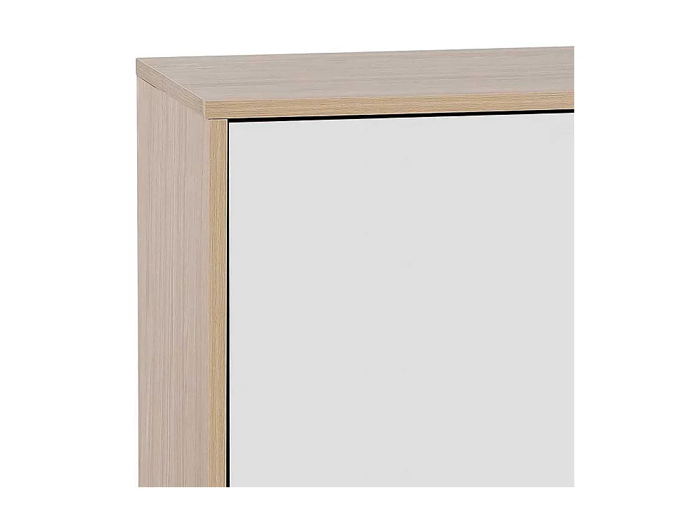 Esszimmerkommode in Eiche hell und Weiß modernem Design