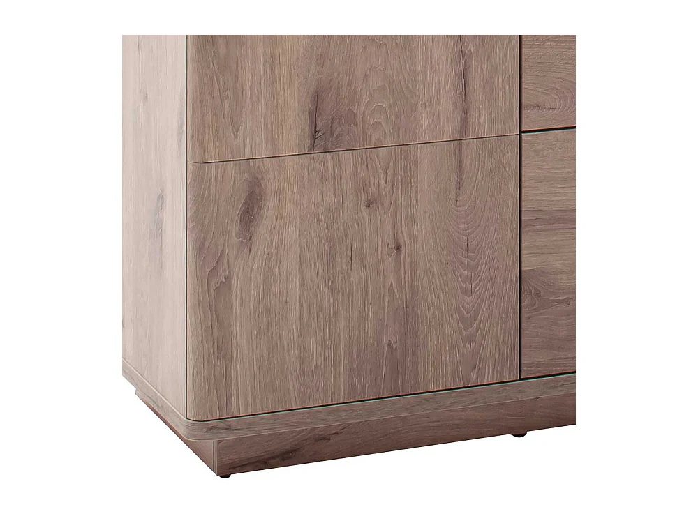 Esszimmersideboard in Wildeichefarben und Anthrazit 170 cm breit