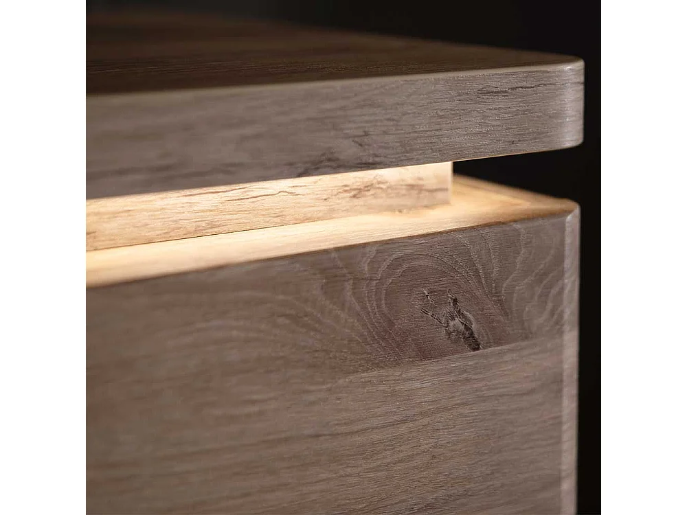 Esszimmersideboard in Wildeichefarben und Anthrazit 170 cm breit