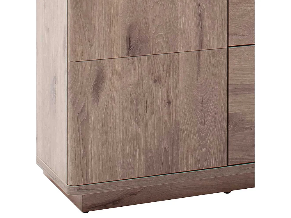 Esszimmersideboard in Wildeichefarben und Anthrazit 170 cm breit