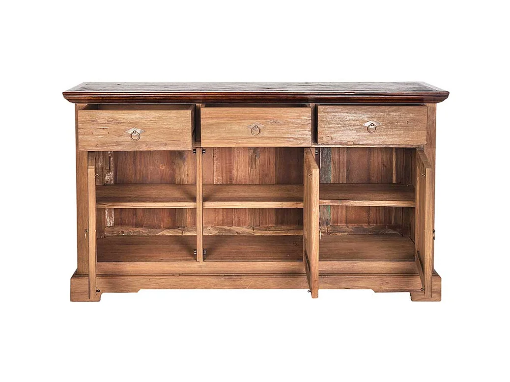 Massivholz Sideobard aus Teak Kolonial