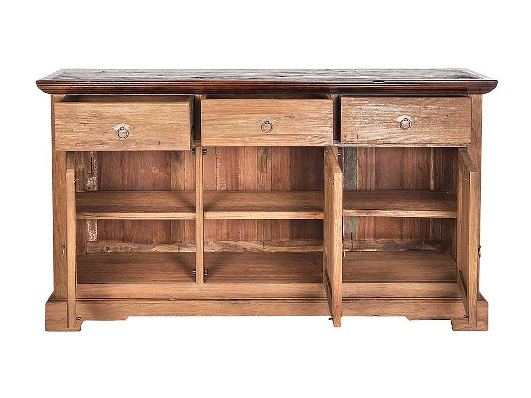 Massivholz Sideobard aus Teak Kolonial