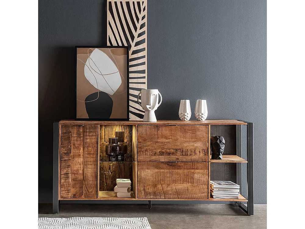 Esszimmerkommode im Industry und Loft Stil Bügelgestell