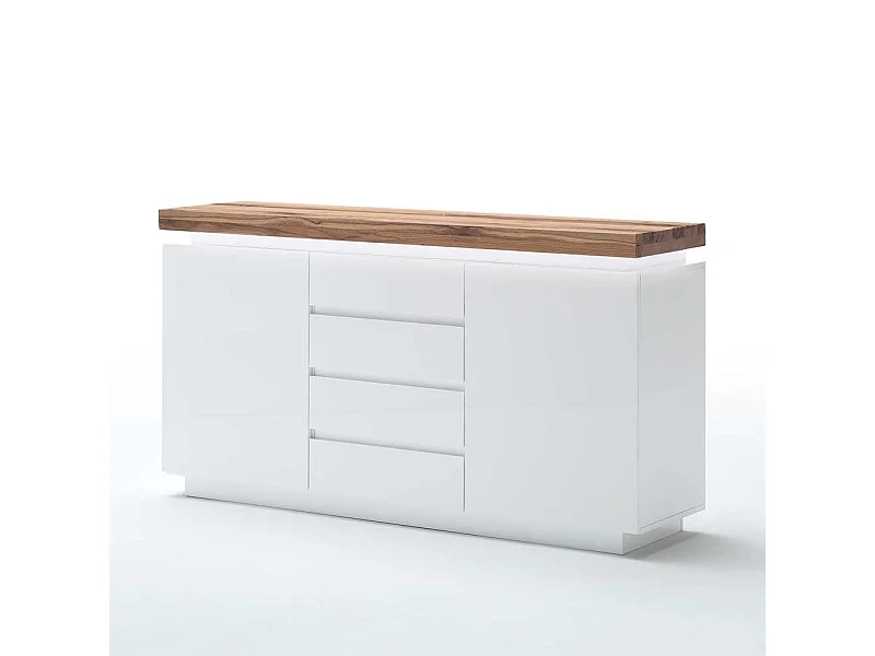 Anrichte mit dimmbarer Beleuchtung Weiß