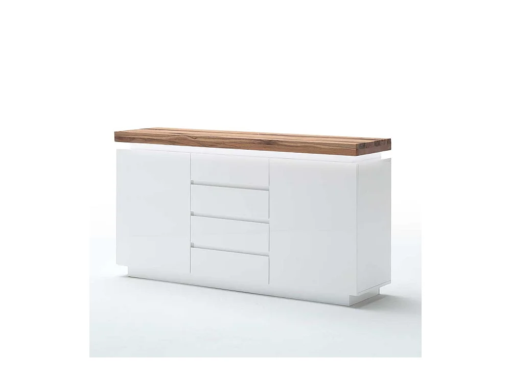 Anrichte mit dimmbarer Beleuchtung Weiß