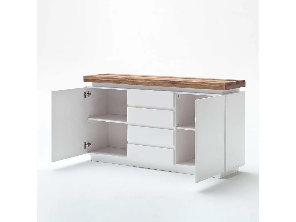 Anrichte mit dimmbarer Beleuchtung Weiß