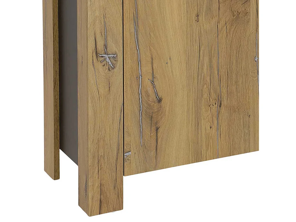 Modernes Esszimmersideboard in Zinneichefarben und Schwarz 180 cm breit