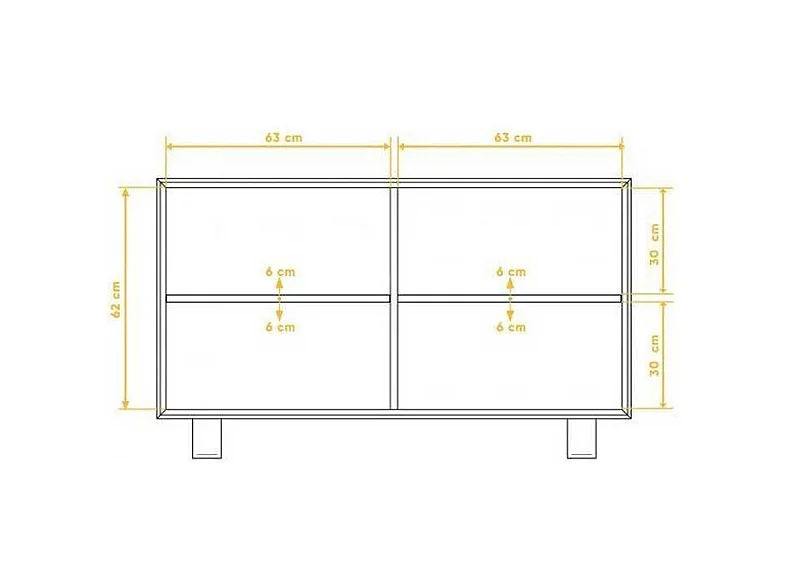 Wohnzimmer Sideboard aus Wildeiche Massivholz Stahl