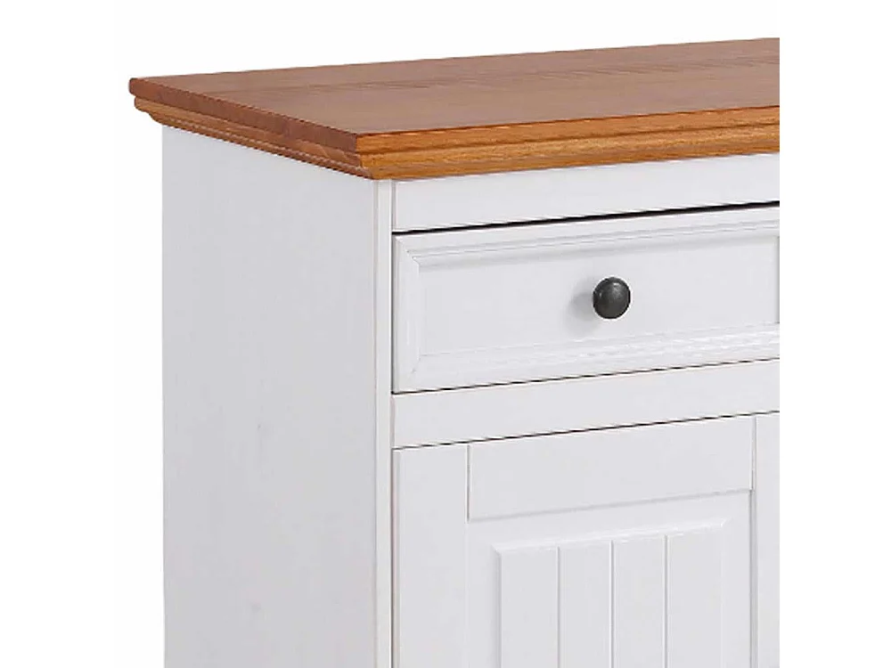 Sideboard Holzkommode im Landhausstil mit Glastür