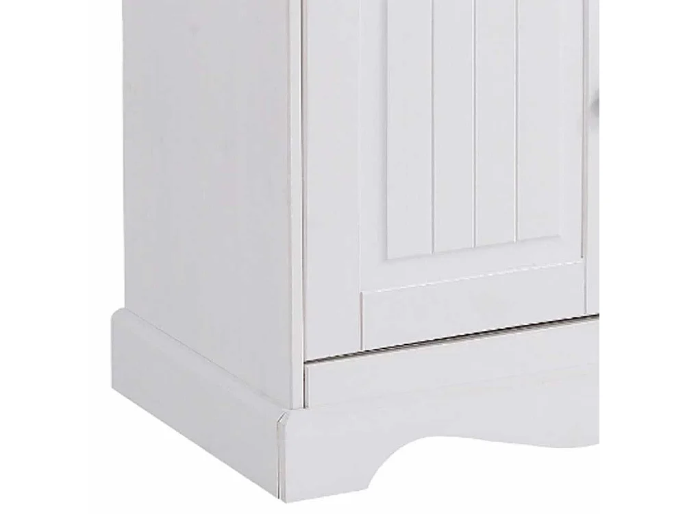 Sideboard Holzkommode im Landhausstil mit Glastür