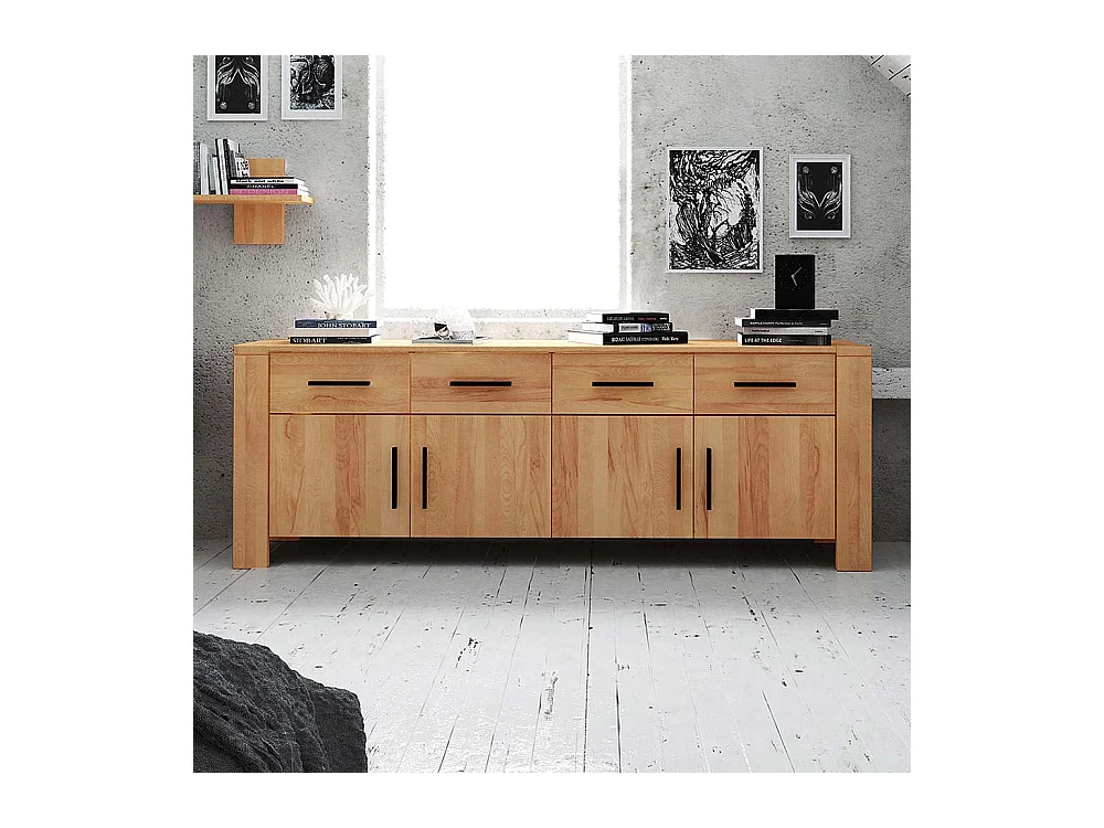 Sideboard aus Kernbuche Massivholz 200 cm