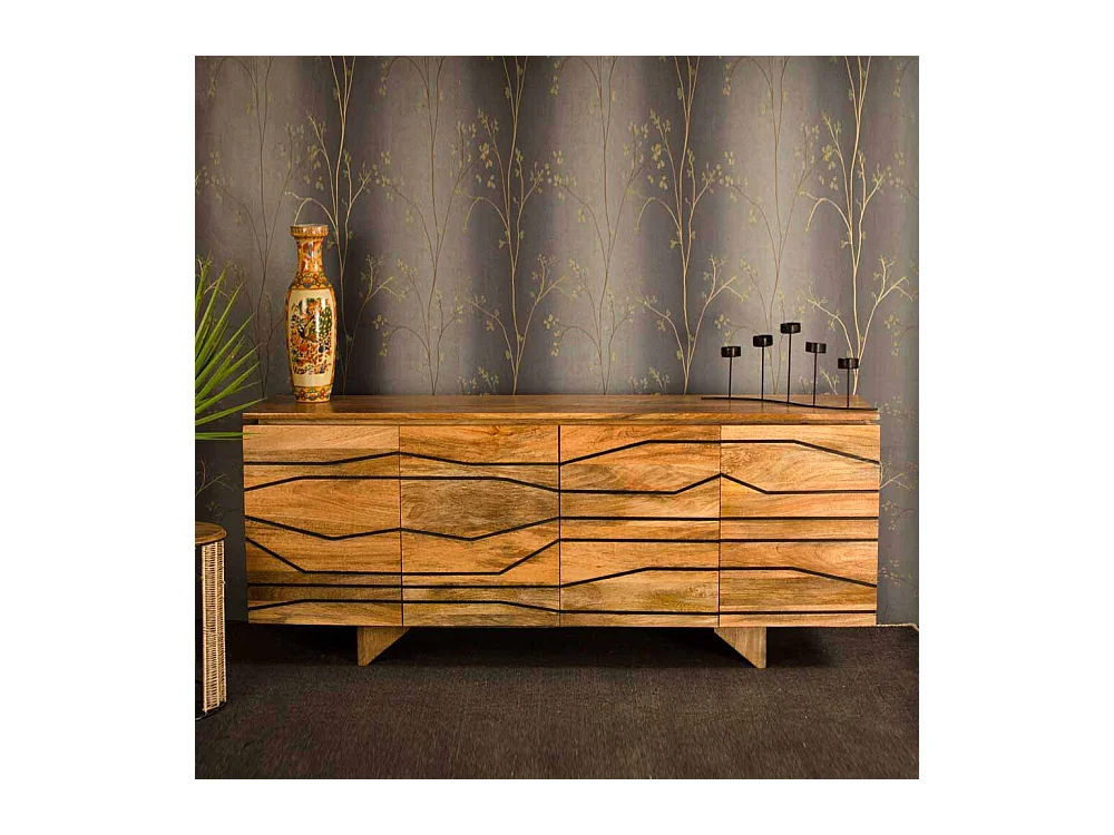Esszimmer Sideboard aus Mangobaum Massivholz modern