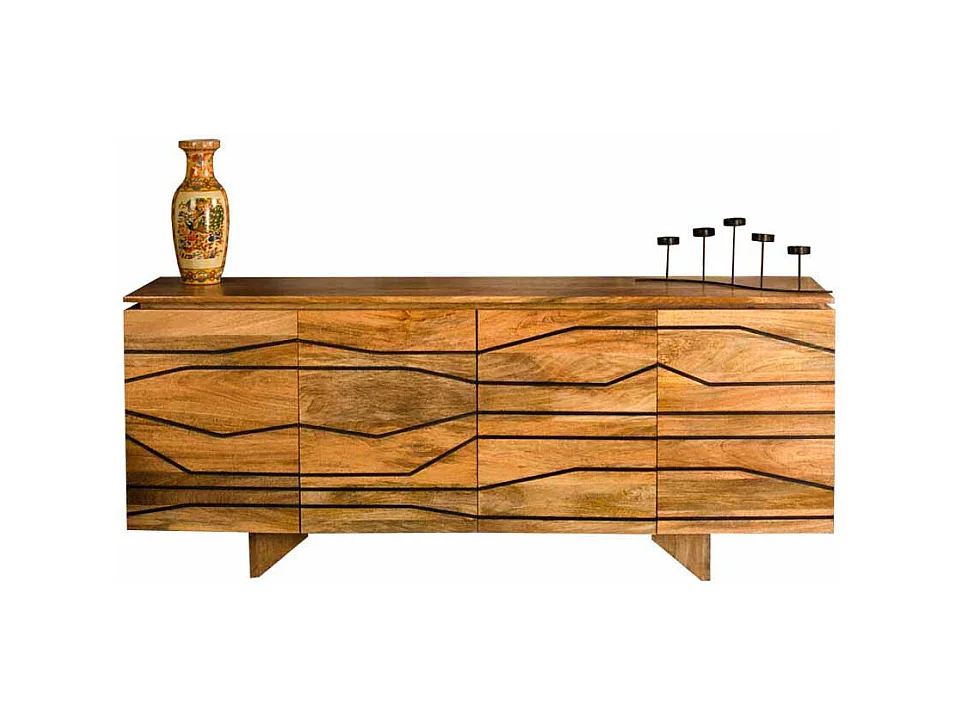 Esszimmer Sideboard aus Mangobaum Massivholz modern