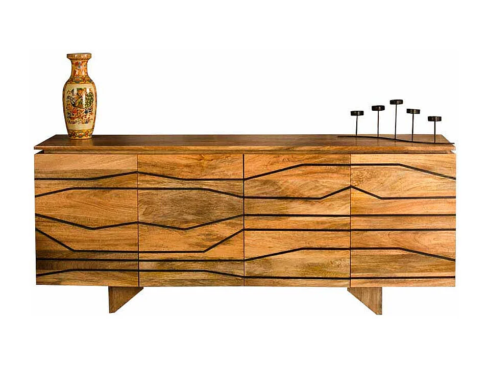 Esszimmer Sideboard aus Mangobaum Massivholz modern