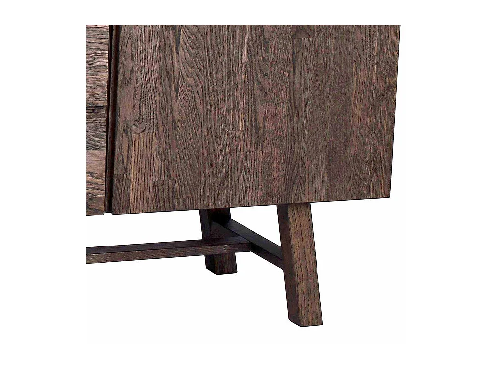 Sideboard in dunkel lackiert und gebürstet Eiche massiv