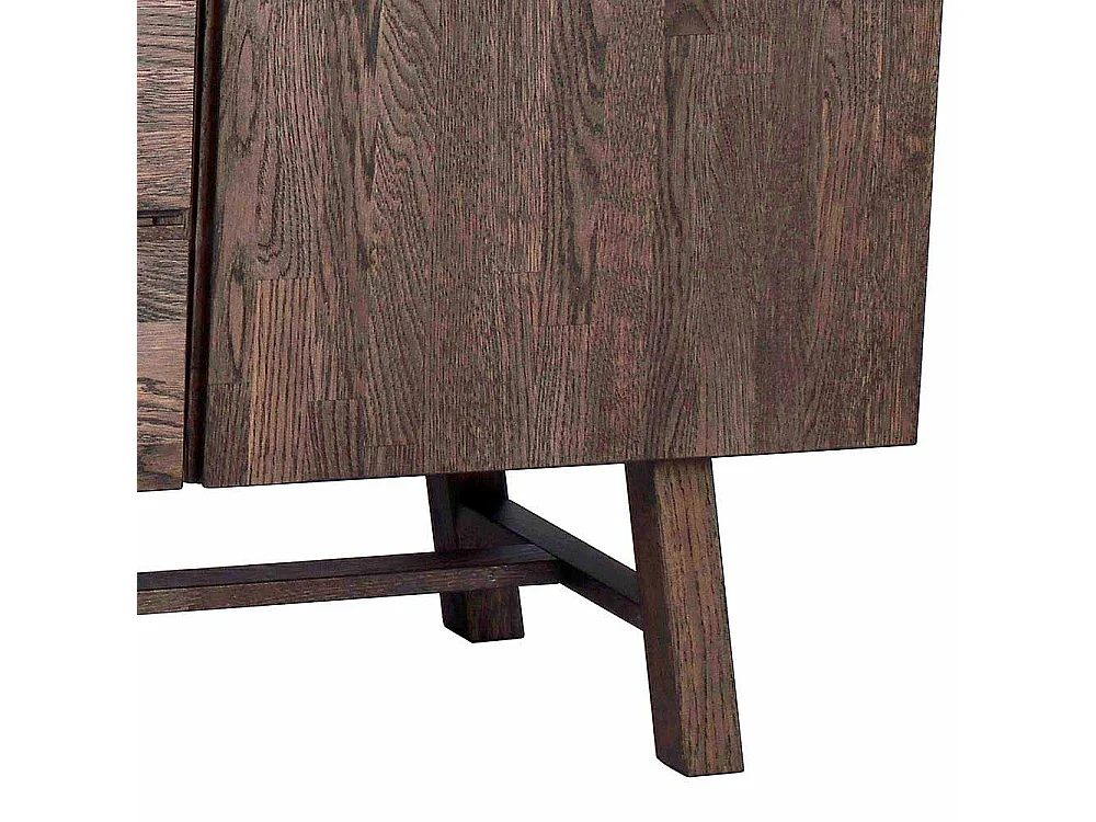 Sideboard in dunkel lackiert und gebürstet Eiche massiv